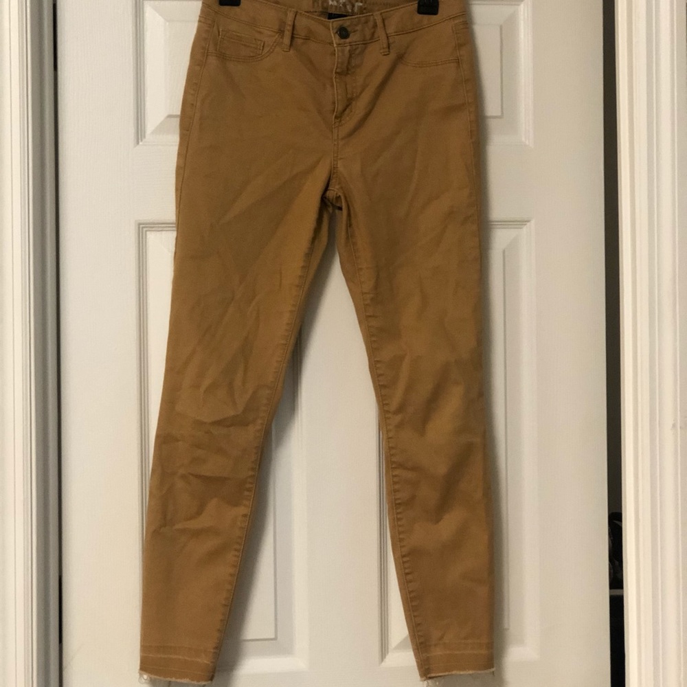 Rewash Yellow Cropped Jeans